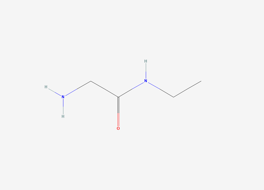 Two-dimensional chemical structure of N-Ethylglycinamide