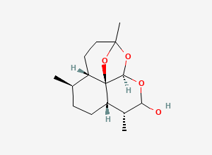 Two-dimensional chemical structure of Deoxy-Dihydroartemisinin, CAS 72807-92-2