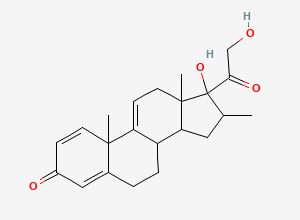 Two-dimensional chemical structure of Betamethasone EP Impurity C / Betamethasone Related Compound C, CAS 13504-15-9