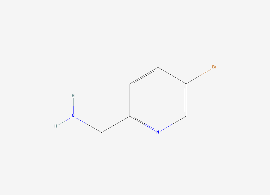 Two-dimensional chemical structure of (5-Bromopyridin-2-yl)methanamine