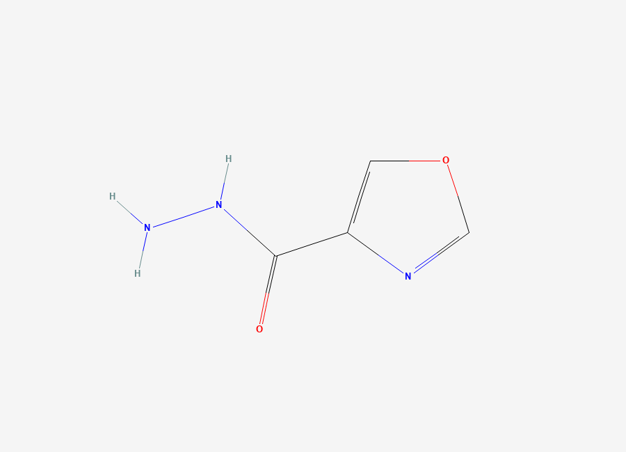 Two-dimensional chemical structure of Oxazole-4-carbohydrazide