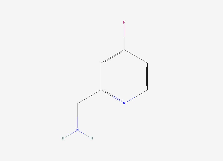 Two-dimensional chemical structure of (4-Fluoropyridin-2-YL)methanamine