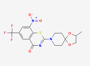 Two-dimensional chemical structure of BTZ043 Racemate