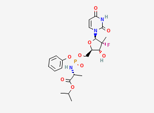 Two-dimensional chemical structure of D-Alanine Sofosbuvir