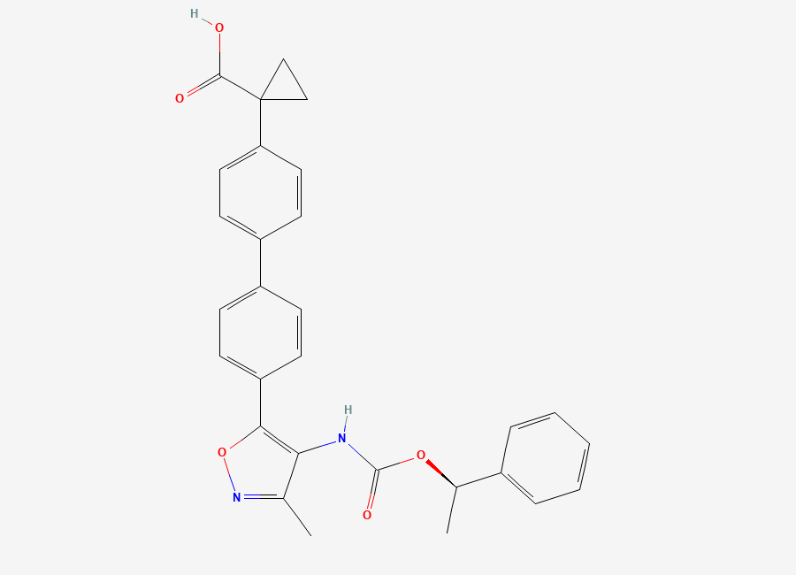 Two-dimensional chemical structure of Bms-986020