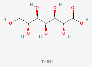 Two-dimensional chemical structure of Technetium tc-99m gluceptate