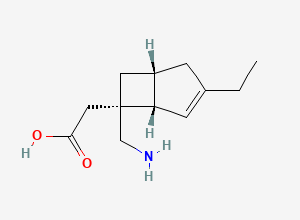Two-dimensional chemical structure of MIROGABALIN ENANTIOMER IMPURITY, CAS 1138245-15-4