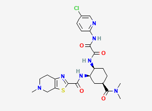 Two-dimensional chemical structure of 4-epi-Edoxaban / Edoxaban SRR Isomer, CAS 1255529-26-0