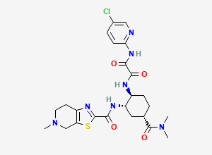 Two-dimensional chemical structure of Edoxaban EP Impurity C, CAS 1255529-27-1