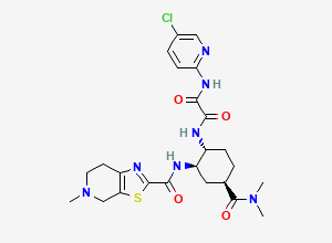 Two-dimensional chemical structure of Edoxaban (RRR)-Isomer, CAS 1255529-24-8