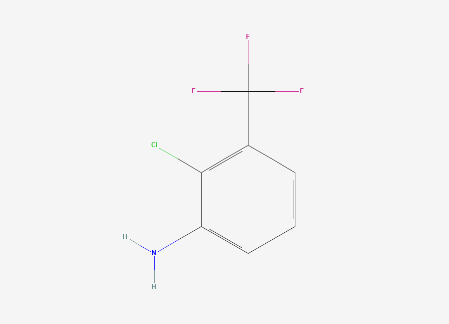 Two-dimensional chemical structure of 2-Chloro-3-(trifluoromethyl)aniline