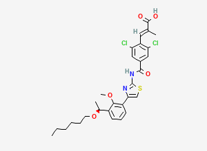 Two-dimensional chemical structure of Lusutrombopag