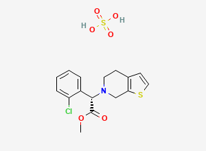 Two-dimensional chemical structure of Clopidogrel EP impurity B Sulfate