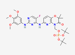 Two-dimensional chemical structure of Fostamatinib Impurity 2, CAS 901119-38-8
