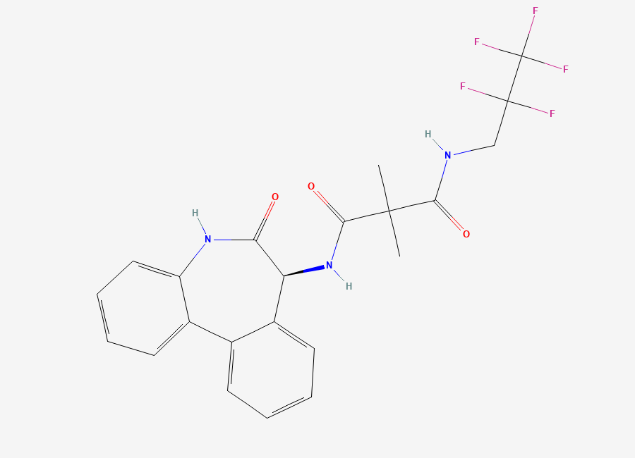 Two-dimensional chemical structure of Ro 4929097