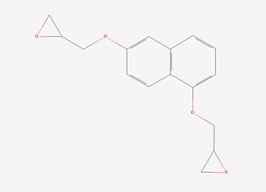 Two-dimensional chemical structure of 6-Glycidyloxynapht-1-yl oxymethyloxirane