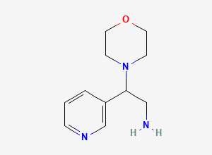 Two-dimensional chemical structure of 2-(Morpholin-4-yl)-2-(pyrid-3-yl)ethylamine