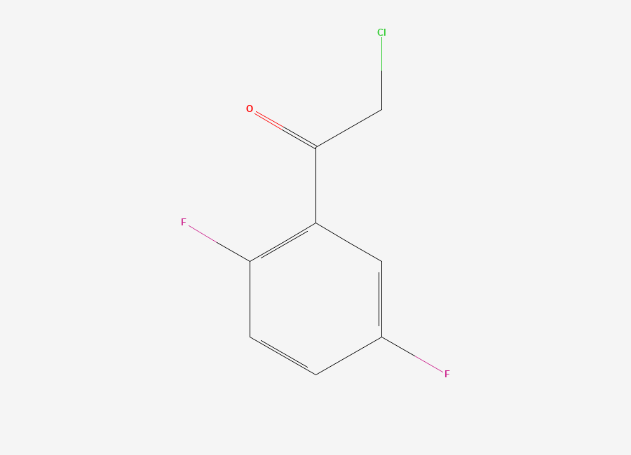 Two-dimensional chemical structure of 2-Chloro-2',5'-difluoroacetophenone