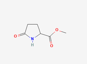 Two-dimensional chemical structure of Methyl 5-oxo-DL-prolinate