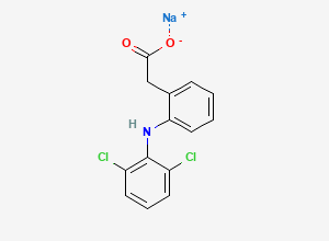 Two-dimensional chemical structure of Aceclofenac EP Impurity A (Sodium Salt), CAS 15307-79-6