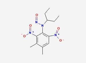 Two-dimensional chemical structure of N-Nitroso-Pendimethalin, CAS 68897-50-7