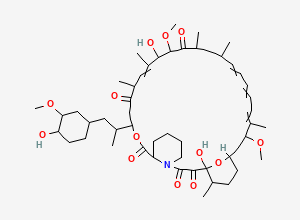 Two-dimensional chemical structure of (RS)-rapamycin