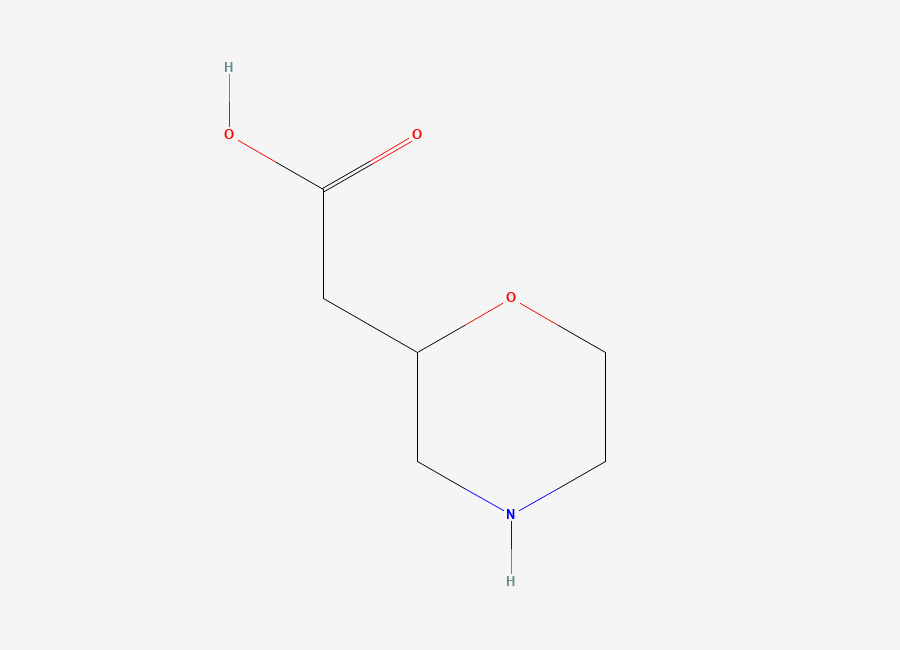 Two-dimensional chemical structure of 2-Morpholineacetic acid