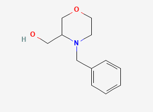 Two-dimensional chemical structure of (4-Benzylmorpholin-3-yl)methanol