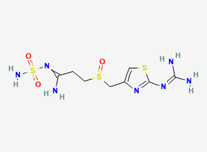 Two-dimensional chemical structure of Famotidine Sulfoxide, CAS 90237-03-9