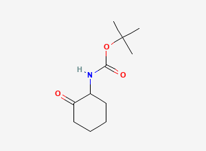 Two-dimensional chemical structure of tert-butyl N-(2-oxocyclohexyl)carbamate