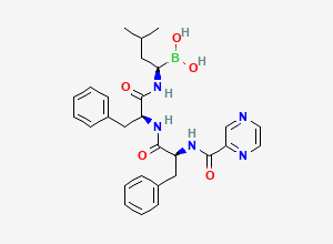 Two-dimensional chemical structure of Bortezomib L-Phenylalanyl Analog, CAS 1194235-41-0