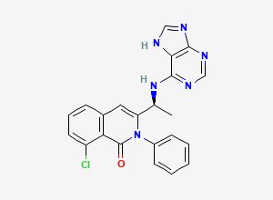 Two-dimensional chemical structure of Duvelisib, CAS 1201438-56-3