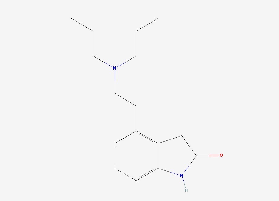 Two-dimensional chemical structure of Ropinirole, CAS 91374-21-9