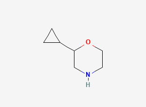 Two-dimensional chemical structure of 2-Cyclopropylmorpholine