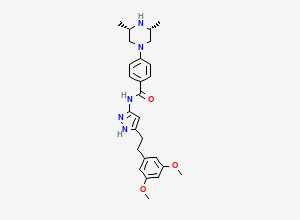 Two-dimensional chemical structure of Azd-4547