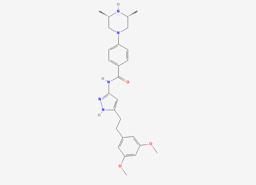 Two-dimensional chemical structure of Azd-4547