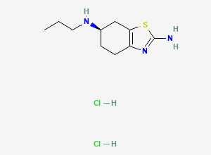 Two-dimensional chemical structure of Pramipexole EP Impurity D (Dihydrochloride), CAS 104632-27-1
