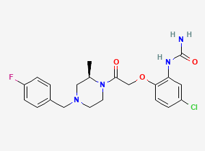Two-dimensional chemical structure of BX-471 free base
