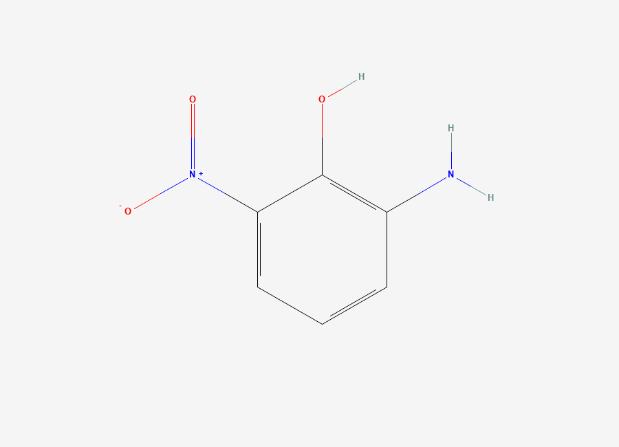 Two-dimensional chemical structure of 2-Amino-6-nitrophenol