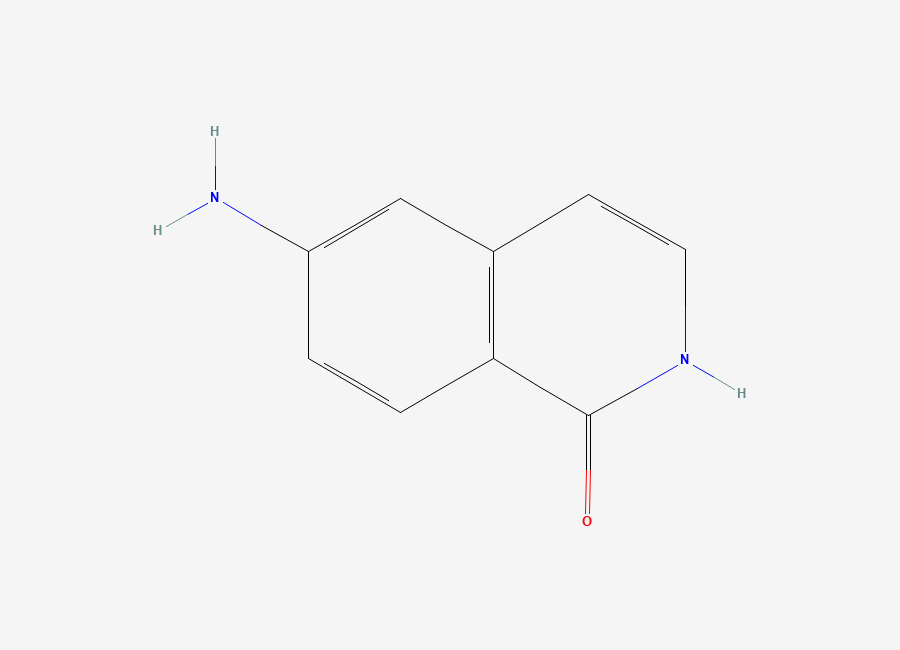 Two-dimensional chemical structure of 6-Amino-1,2-dihydroisoquinolin-1-one