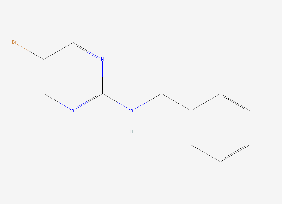 Two-dimensional chemical structure of 2-Benzylamino-5-bromopyrimidine