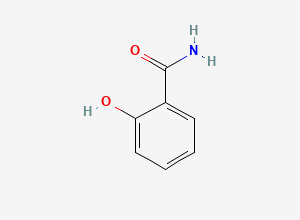 Two-dimensional chemical structure of Deferasirox Benzamide Impurity (Salicylamide ), CAS 65-45-2