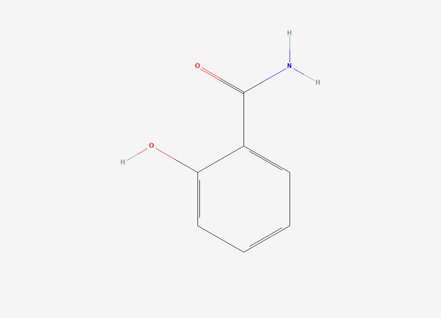 Two-dimensional chemical structure of Salicylamide, CAS 65-45-2