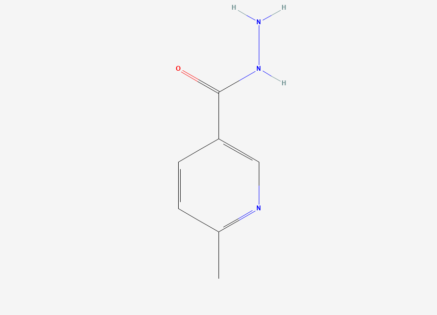 Two-dimensional chemical structure of 6-Methylpyridine-3-carbohydrazide
