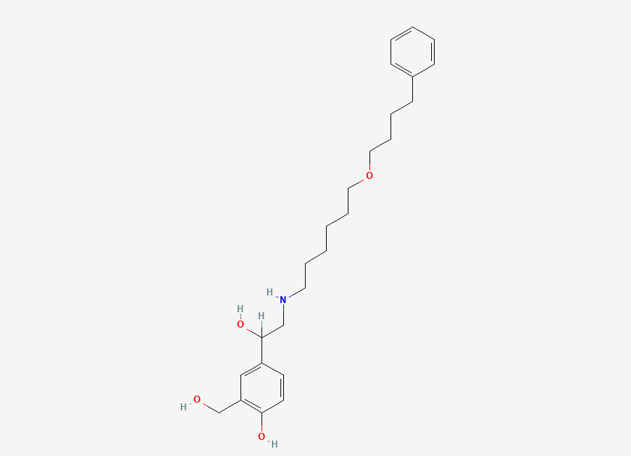 Two-dimensional chemical structure of Salmeterol, CAS 89365-50-4