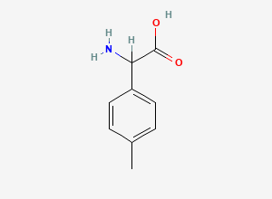 Two-dimensional chemical structure of 2-amino-2-(4-methylphenyl)acetic Acid