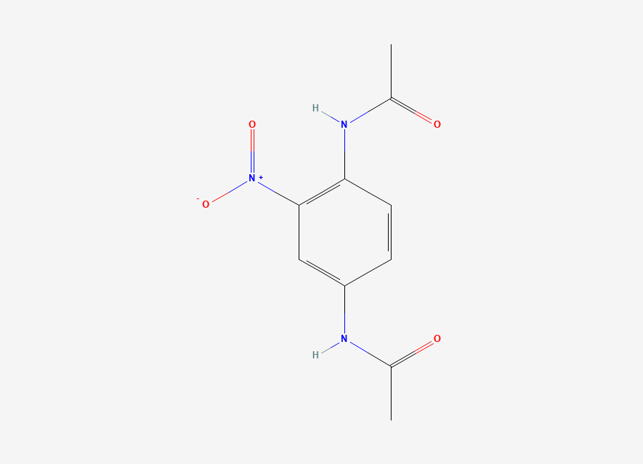 Two-dimensional chemical structure of Acetamide, N,N'-(2-nitro-1,4-phenylene)bis-