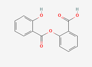 Two-dimensional chemical structure of Aspirin EP Impurity E, CAS 552-94-3