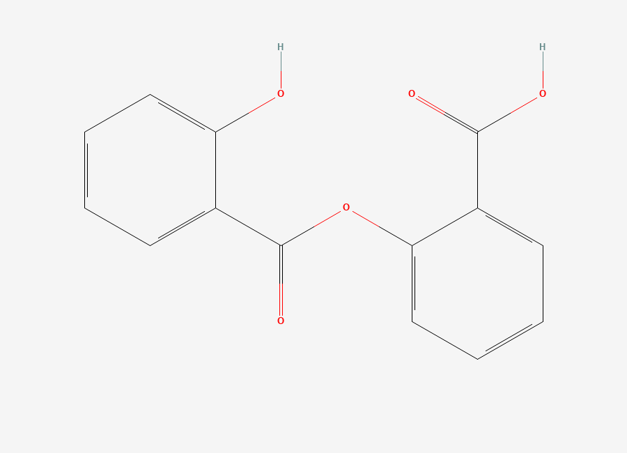 Two-dimensional chemical structure of Aspirin EP Impurity E, CAS 552-94-3