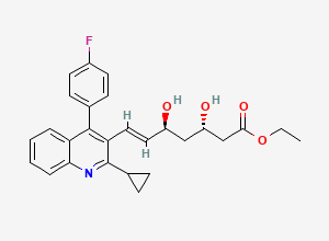 Two-dimensional chemical structure of Pitavastatin Impurity 110